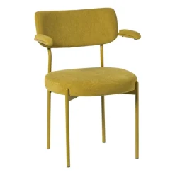 Xenos Eetkamerstoelen-Eetkamerstoel Elvis - okergeel - 79x57x52 cm
