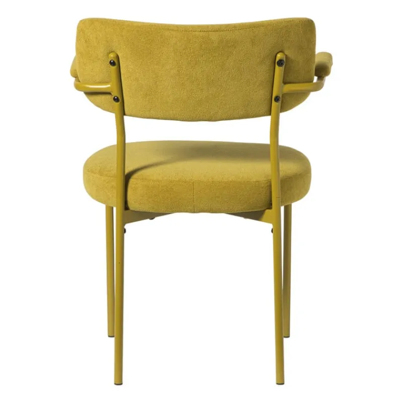 Xenos Eetkamerstoelen-Eetkamerstoel Elvis - okergeel - 79x57x52 cm