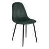 Xenos Eetkamerstoelen-Eetkamerstoel Ivy - velvet groen - 88x44x53 cm