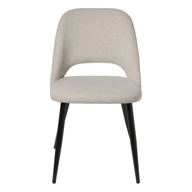 Xenos Eetkamerstoelen-Eetkamerstoel Leonardo - beige - 82.5x61.5x48.5 cm