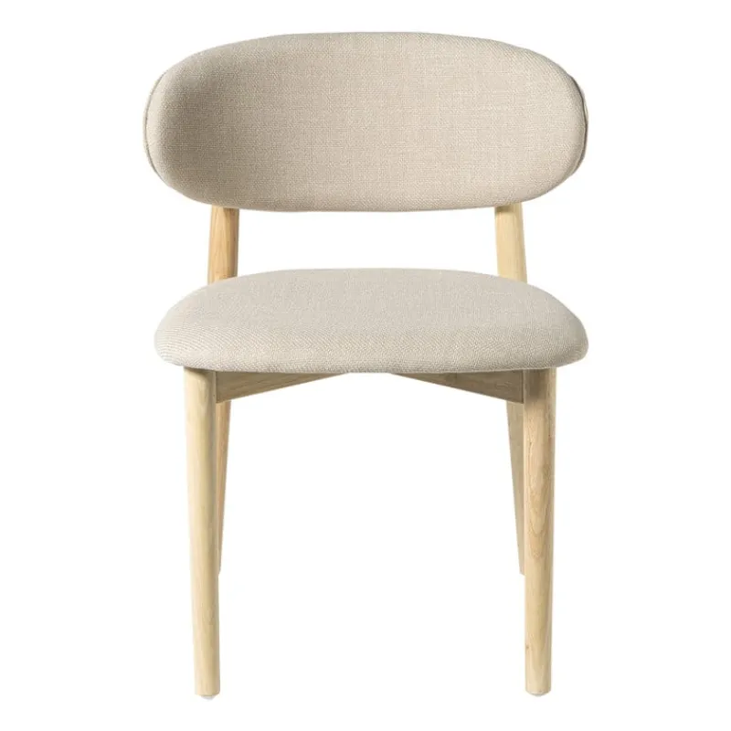 Xenos Eetkamerstoelen-Eetkamerstoel Niki - wit - 78x55x54 cm
