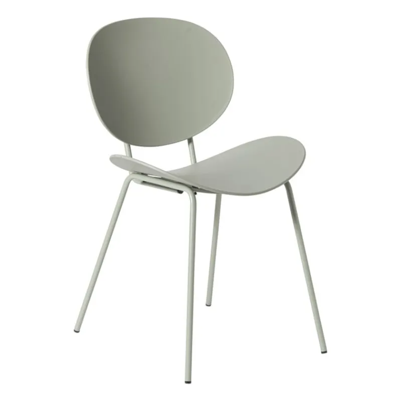 Xenos Eetkamerstoelen-Eetkamerstoel Paula - groen - 81x52x50 cm
