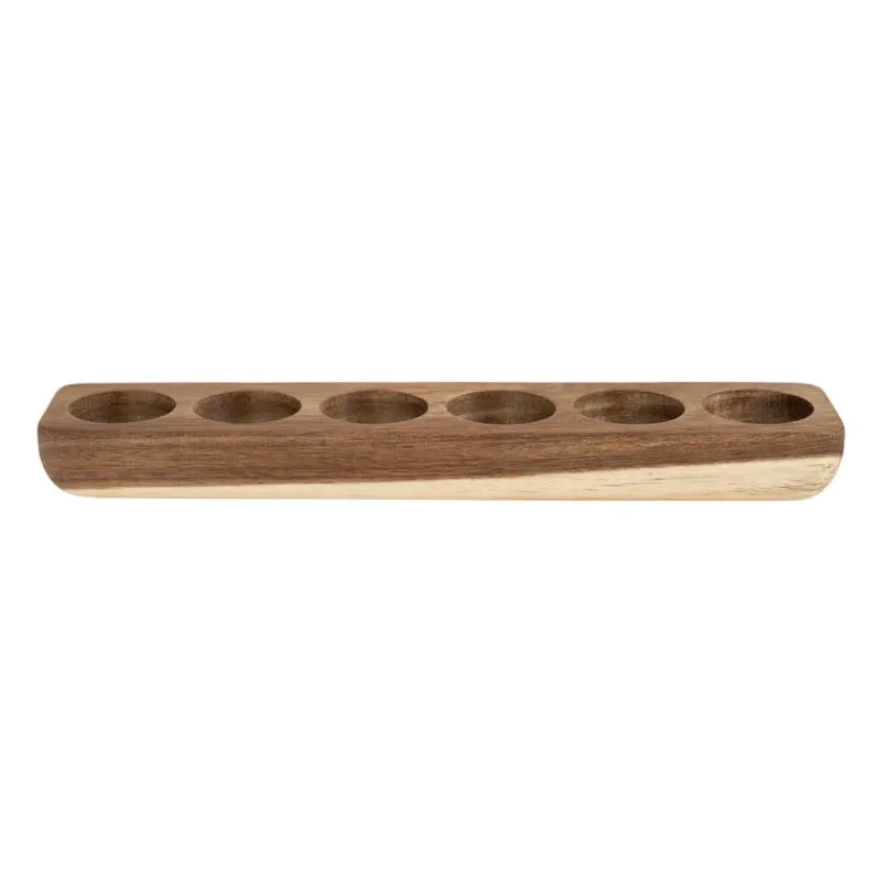 Xenos Eierdopjes|Kerstcadeaus-Eierdopje hout - voor 6 eieren