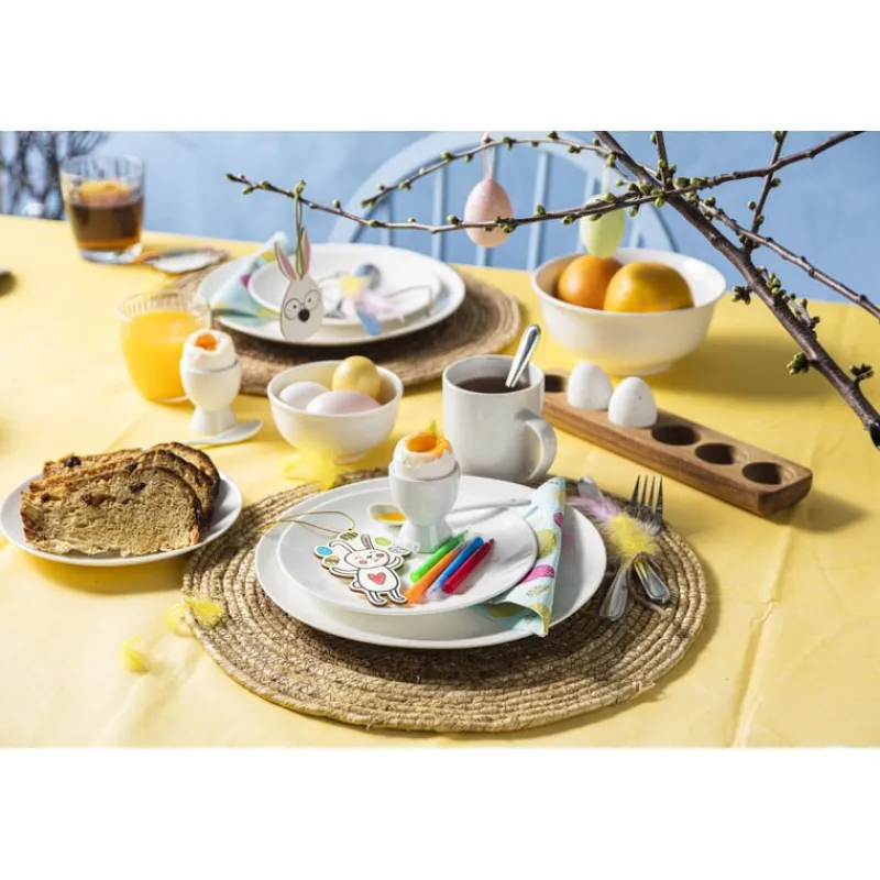 Xenos Eierdopjes|Kerstcadeaus-Eierdopje hout - voor 6 eieren