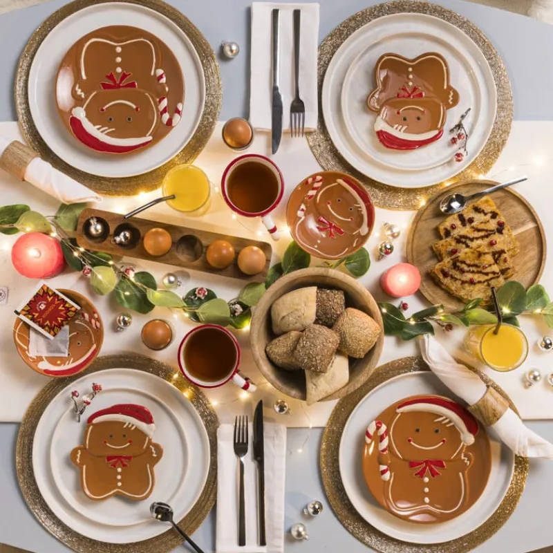 Xenos Eierdopjes|Kerstcadeaus-Eierdopje hout - voor 6 eieren