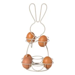 Xenos Etagères-Eieren etagere haas - wit - ø17x31 cm