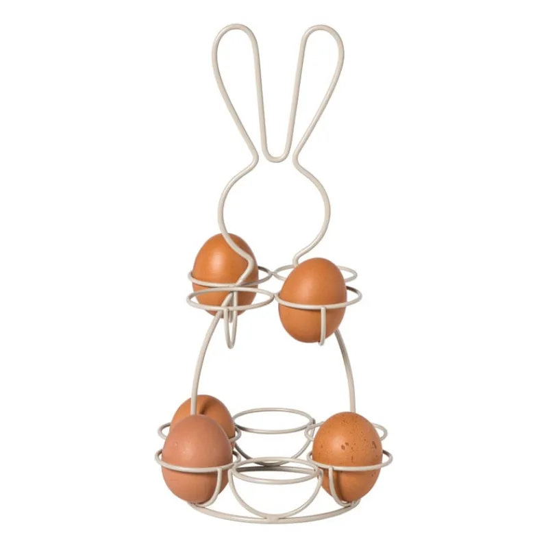 Xenos Etagères-Eieren etagere haas - wit - ø17x31 cm