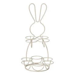 Xenos Etagères-Eieren etagere haas - wit - ø17x31 cm
