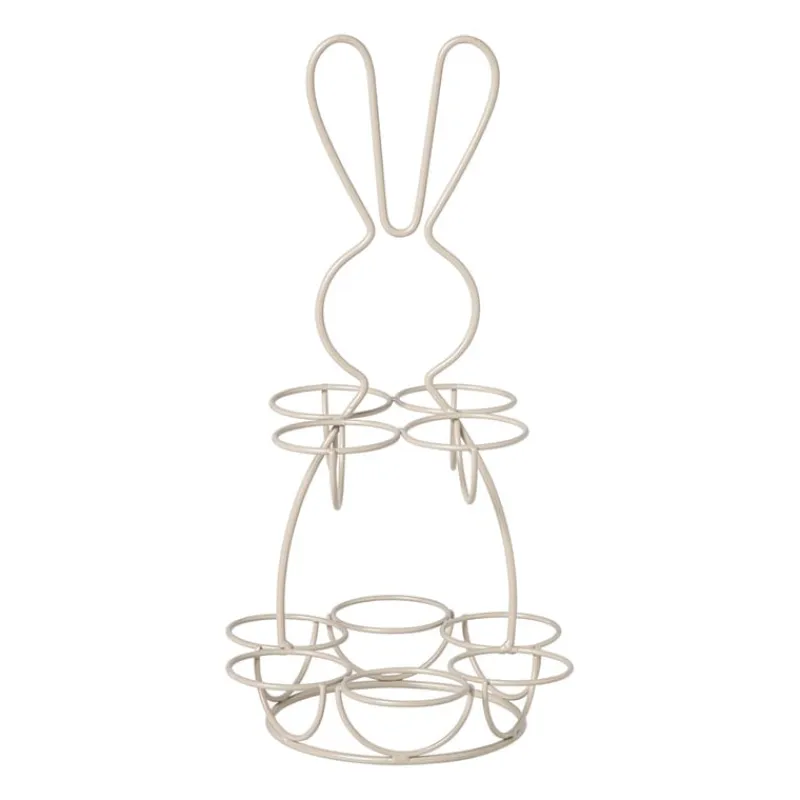 Xenos Etagères-Eieren etagere haas - wit - ø17x31 cm