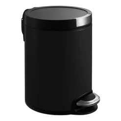 EKO Badkamer Prullenbakken|Pedaalemmers-pedaalemmer artistic - 5 liter - zwart
