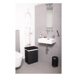 EKO Badkamer Prullenbakken|Pedaalemmers-pedaalemmer artistic - 5 liter - zwart
