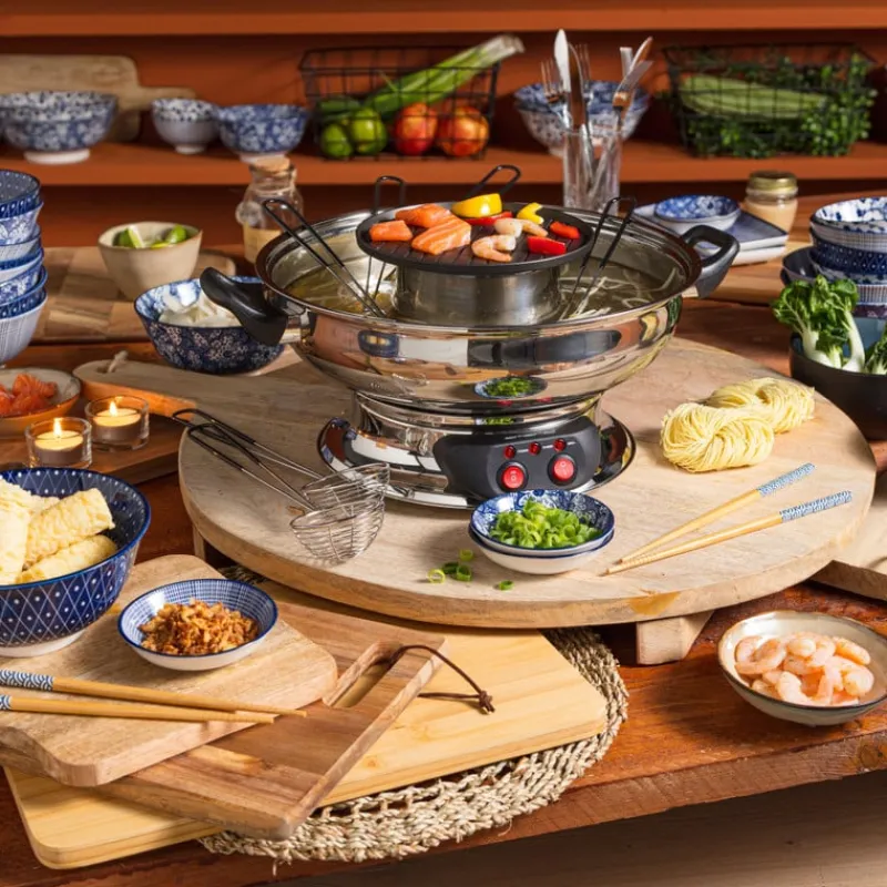 Xenos Fondue-Emerio Asian fondue en grill - 6 personen