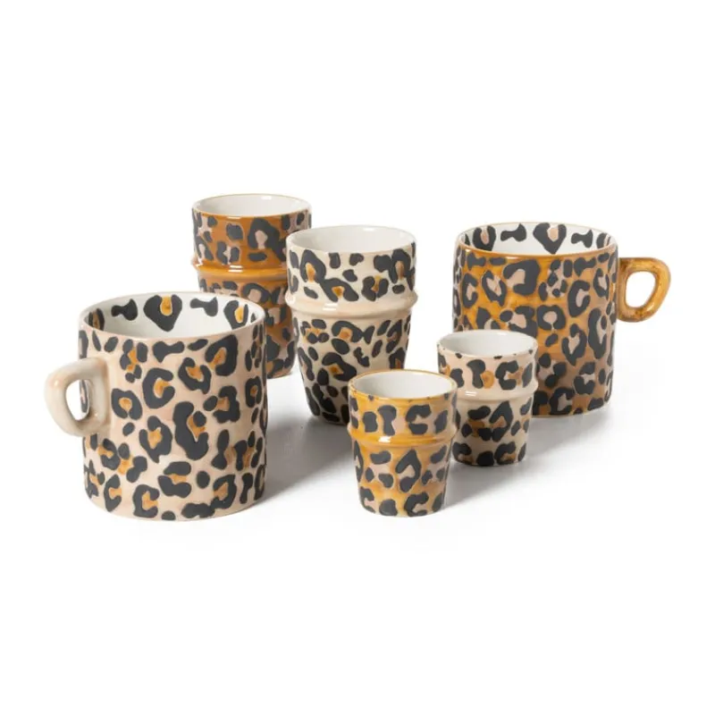 Xenos Mokken-Espresso mok animal - beige - 100 ml