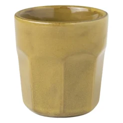 Xenos Mokken-Espressokopje facet - geel - 100 ml