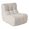 Xenos Fauteuils-Fauteuil chenille - beige - 87x72x66 cm