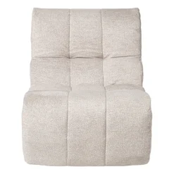 Xenos Fauteuils-Fauteuil chenille - beige - 87x72x66 cm
