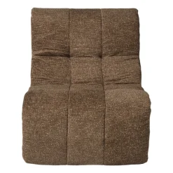 Xenos Fauteuils-Fauteuil chenille - bruin - 87x72x66 cm