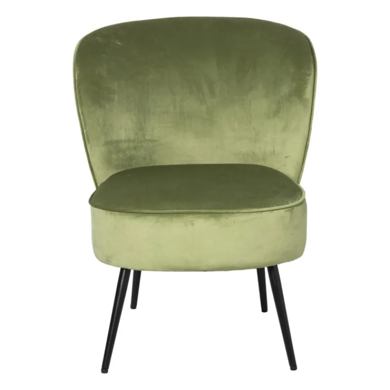 Xenos Fauteuils-Fauteuil Frida - groen - 77x69x60 cm