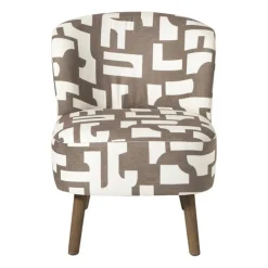 Xenos Fauteuils-Fauteuil japandi - beige - 69x66x56 cm