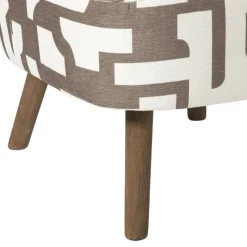 Xenos Fauteuils-Fauteuil japandi - beige - 69x66x56 cm