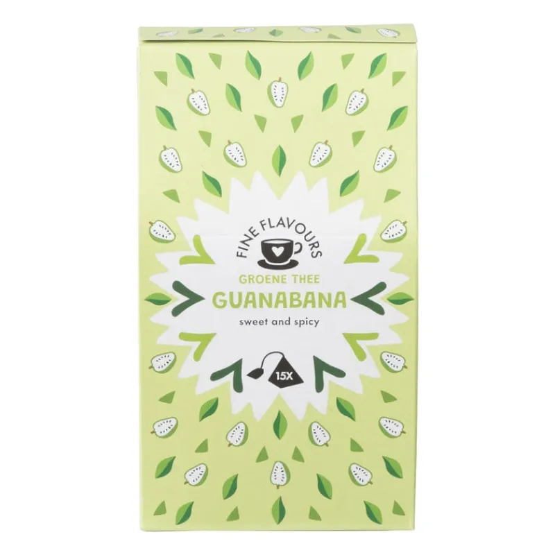 Xenos Thee-Fine flavours groene thee - guanabana - 15 piramide zakjes