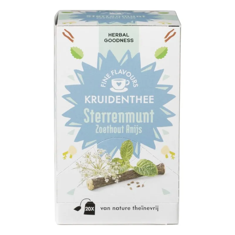 Xenos Thee-Fine Flavours kruidenthee - sterrenmunt - 20 zakjes