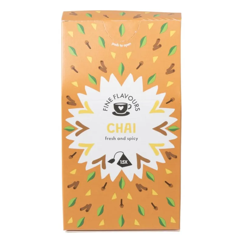 Xenos Thee-Fine flavours zwarte thee - chai - 15 piramide zakjes