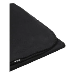 Xenos Plaids-Fleece deken - zwart - 160x130 cm
