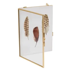 Xenos Fotolijsten-Fotolijst aan ketting - goud - 13x18 cm