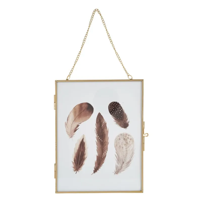 Xenos Fotolijsten-Fotolijst aan ketting - goud - 18x23 cm