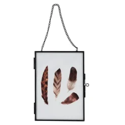 Xenos Fotolijsten-Fotolijst aan ketting - zwart - 13x18 cm