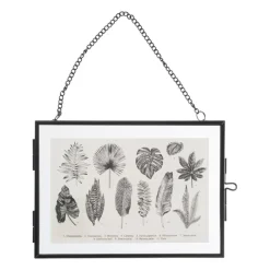 Xenos Fotolijsten-Fotolijst aan ketting liggend - zwart -13x18 cm