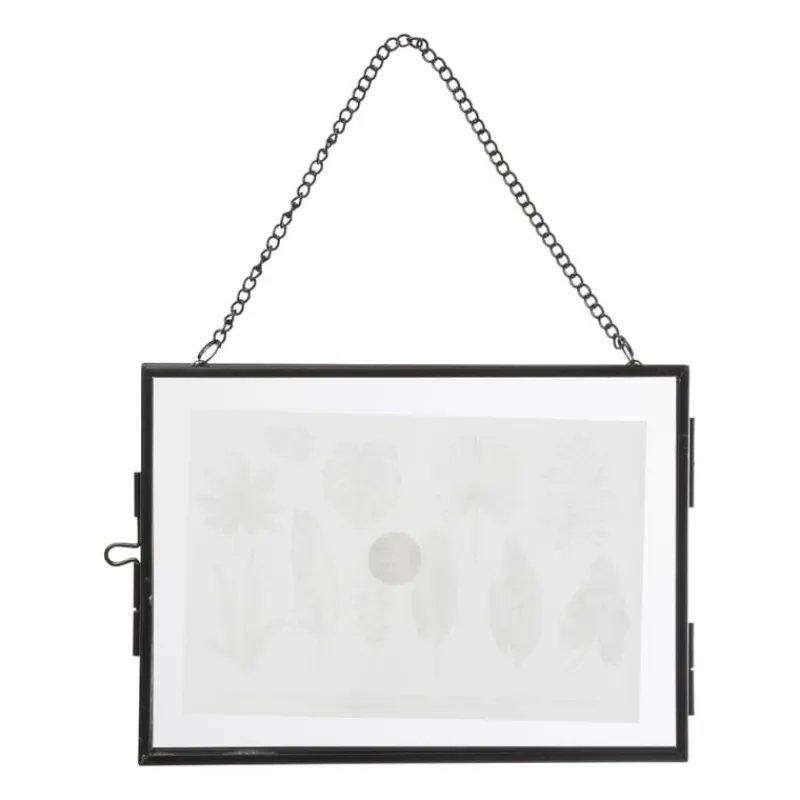 Xenos Fotolijsten-Fotolijst aan ketting liggend - zwart -13x18 cm