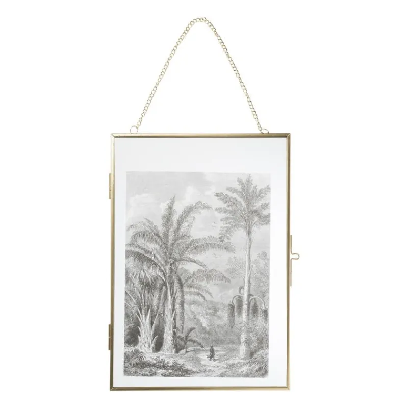 Xenos Fotolijsten-Fotolijst aan ketting staand - goud - 21x30 cm
