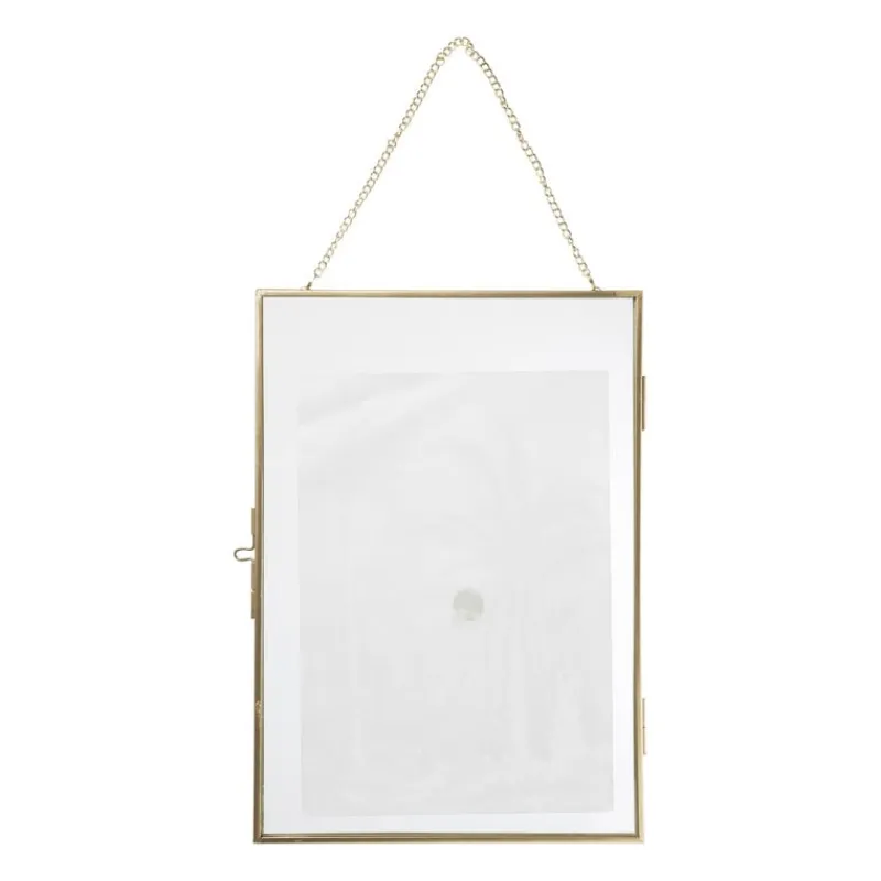 Xenos Fotolijsten-Fotolijst aan ketting staand - goud - 21x30 cm