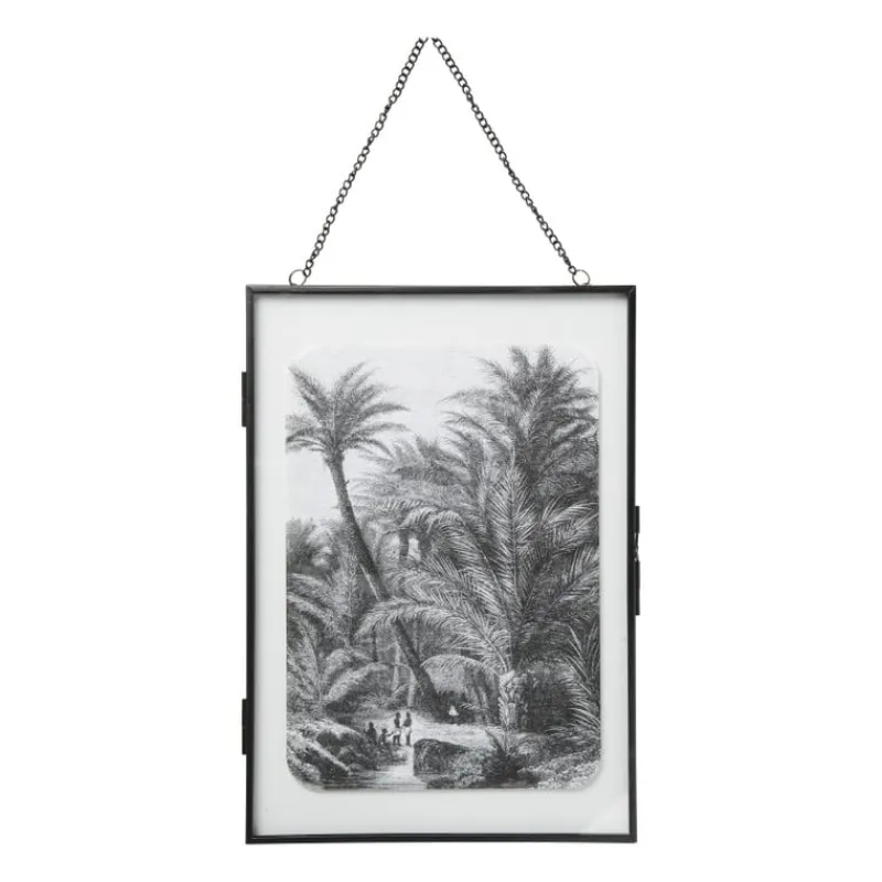 Xenos Fotolijsten-Fotolijst aan ketting staand – zwart - 21x30 cm