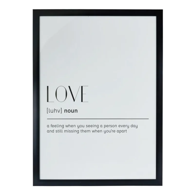 Xenos Kerstcadeaus|Fotolijsten-Fotolijst basic - zwart - 50x70 cm