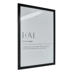 Xenos Kerstcadeaus|Fotolijsten-Fotolijst basic - zwart - 50x70 cm