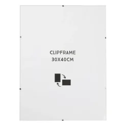 Xenos Fotolijsten-Fotolijst clip frame - glas - 30x40 cm
