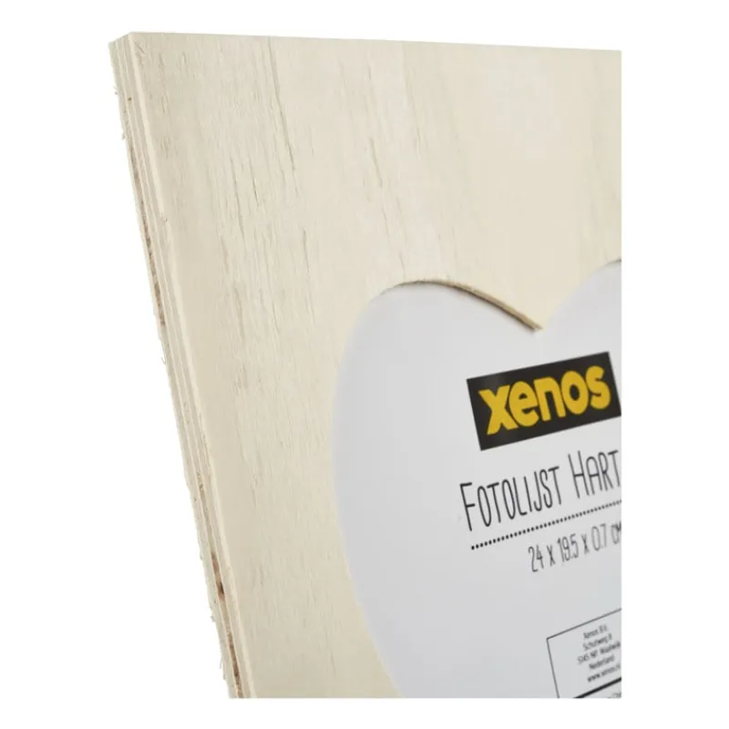 Xenos Fotolijsten-Fotolijst hart DIY - 24x19.5x0x7 cm