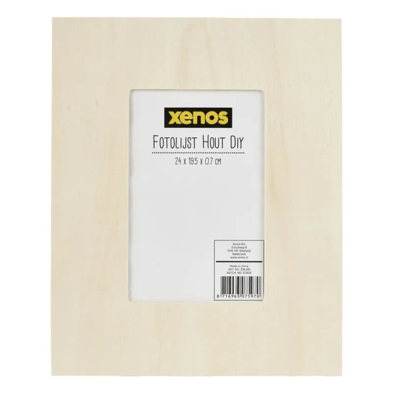 Xenos Fotolijsten-Fotolijst hout DIY - 24x19.5x0.7 cm