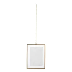 Xenos Fotolijsten-Fotolijst met ketting - 20x15x1 cm - goudkleurig