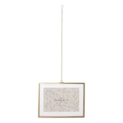 Xenos Fotolijsten-Fotolijst met ketting - 15x20x1 cm - goudkleurig
