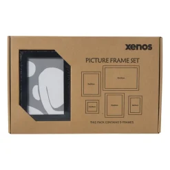 Xenos Fotolijsten-Fotolijstjes - zwart - set van 5