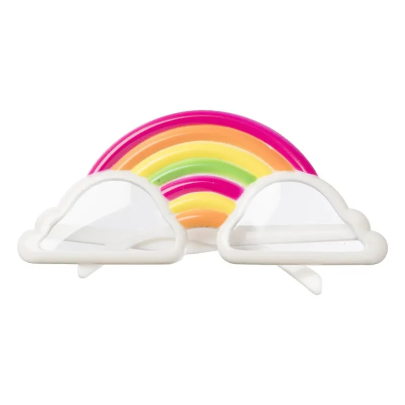 Xenos Verkleedaccessoires-Funny bril - regenboog