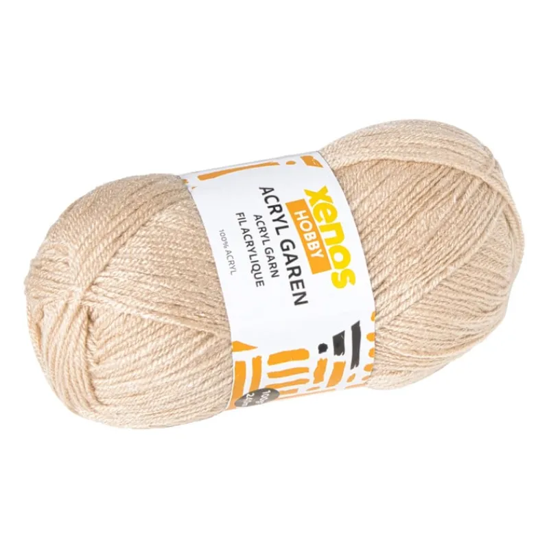 Xenos Garen-Garen acryl - beige - 100 gram - 240 meter