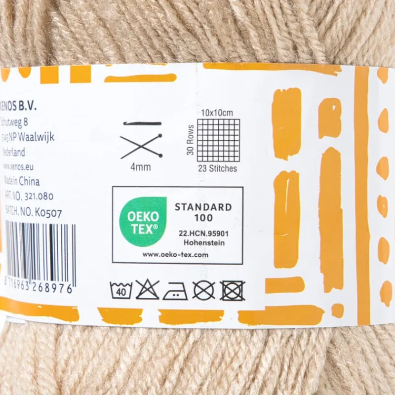 Xenos Garen-Garen acryl - beige - 100 gram - 240 meter