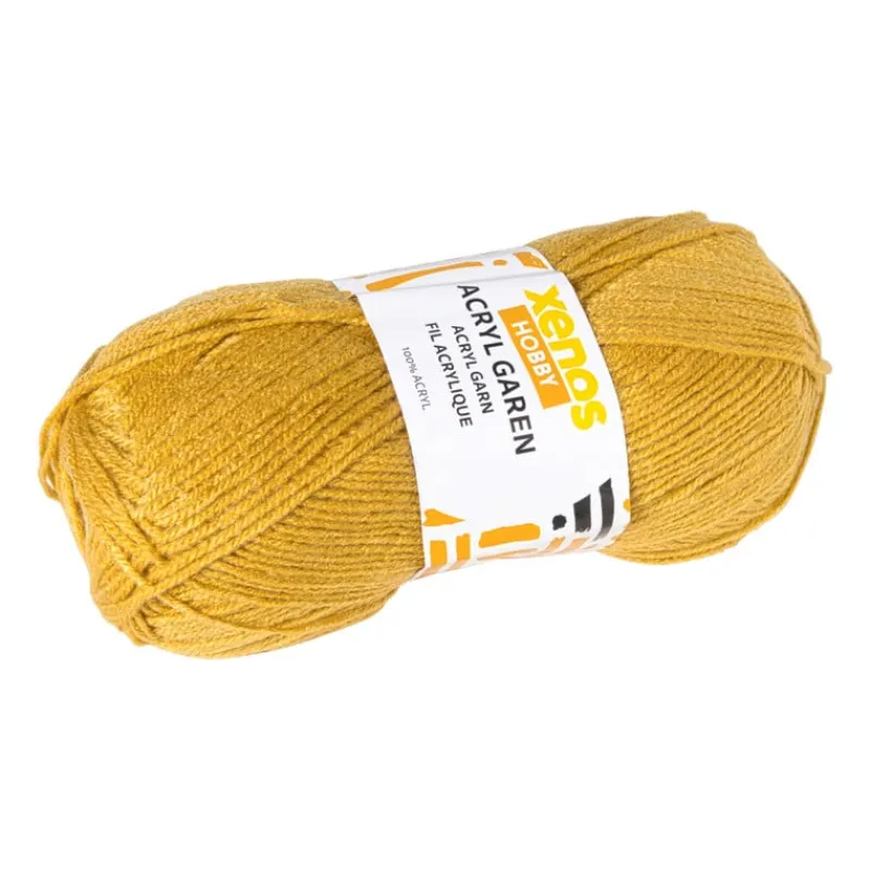 Xenos Garen-Garen acryl - geel - 100 gram - 240 meter