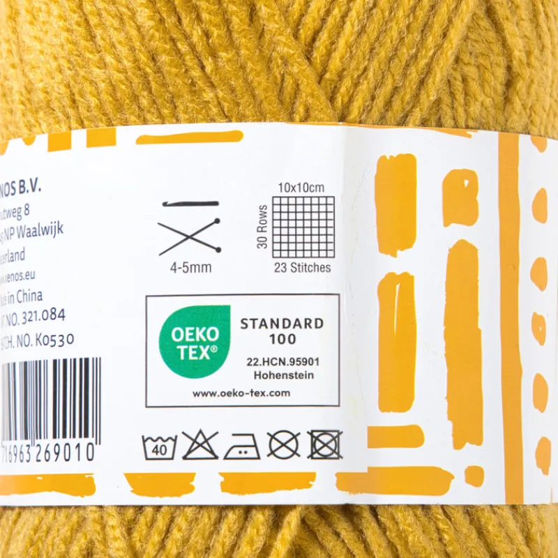 Xenos Garen-Garen acryl - geel - 100 gram - 240 meter