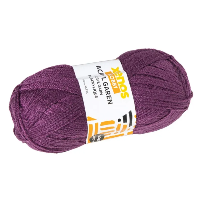 Xenos Garen-Garen acryl - paars - 100 gram - 240 meter